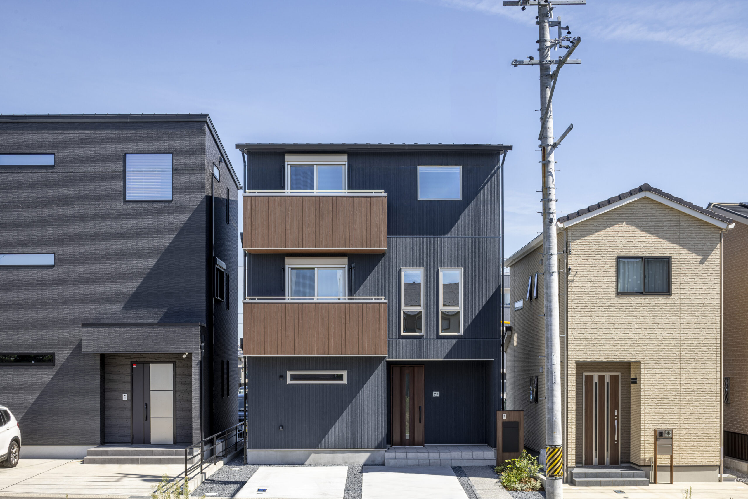 都市で叶える、木造3階建ての家 in桑名市（約41坪）