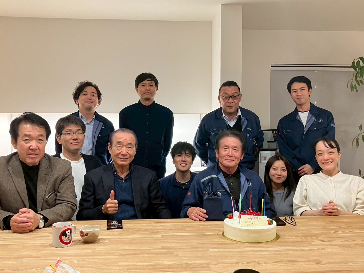 工務課　藤村さんの定年祝い✨