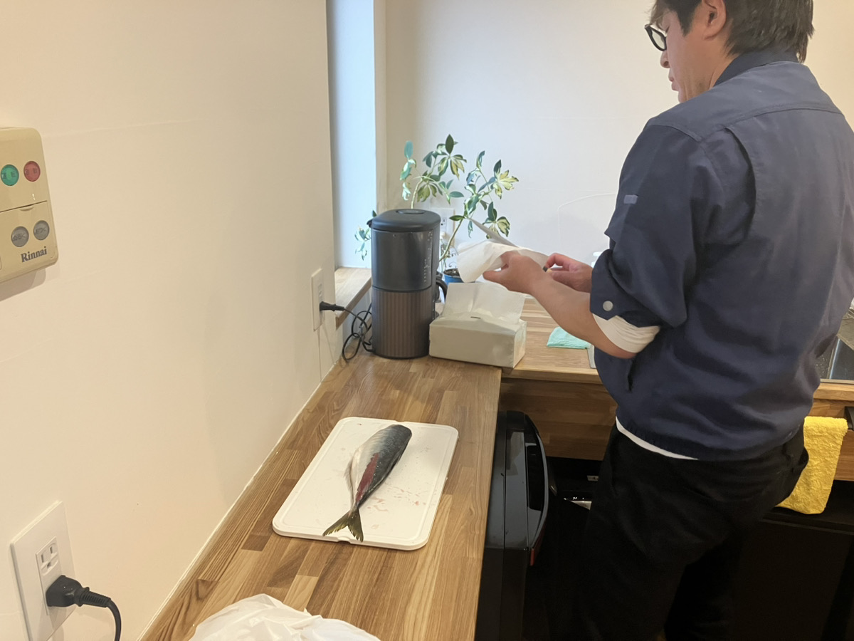 アジのお刺身